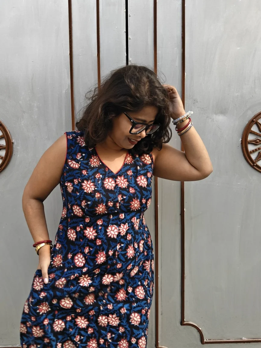 Midnight Bloom Shift Dress2