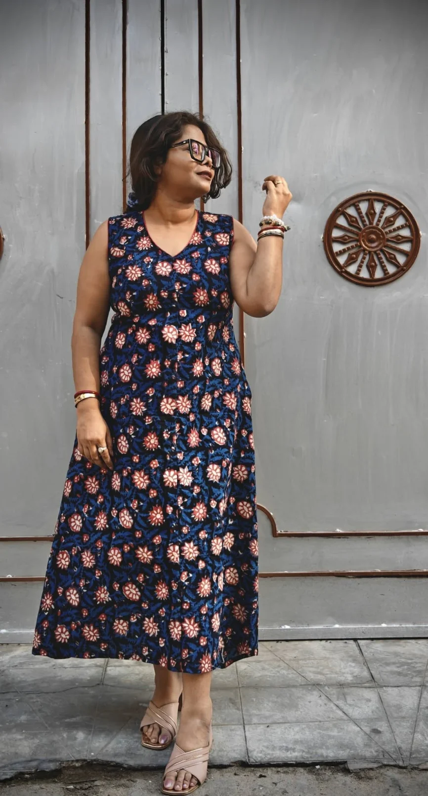 Midnight Bloom Shift Dress4